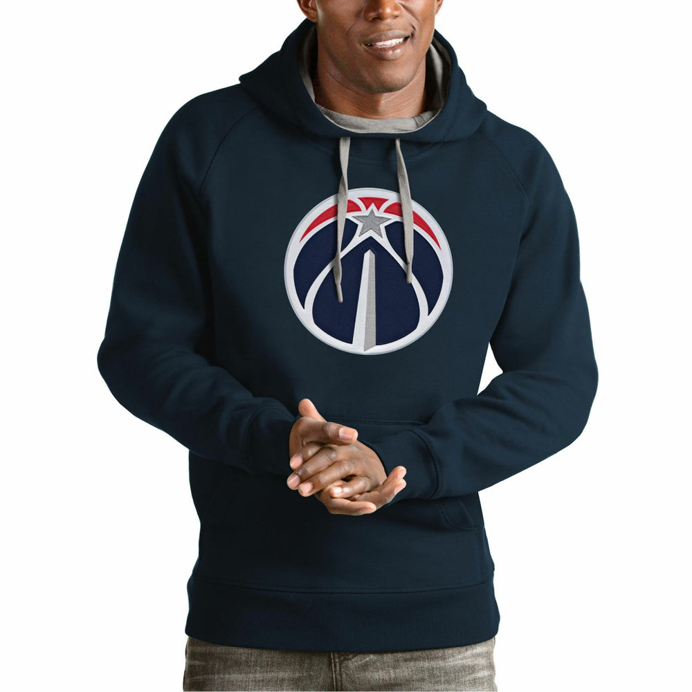 NBA - Washington Wizards Antigua Team Logo Victory Pullover Hoodie - Navy