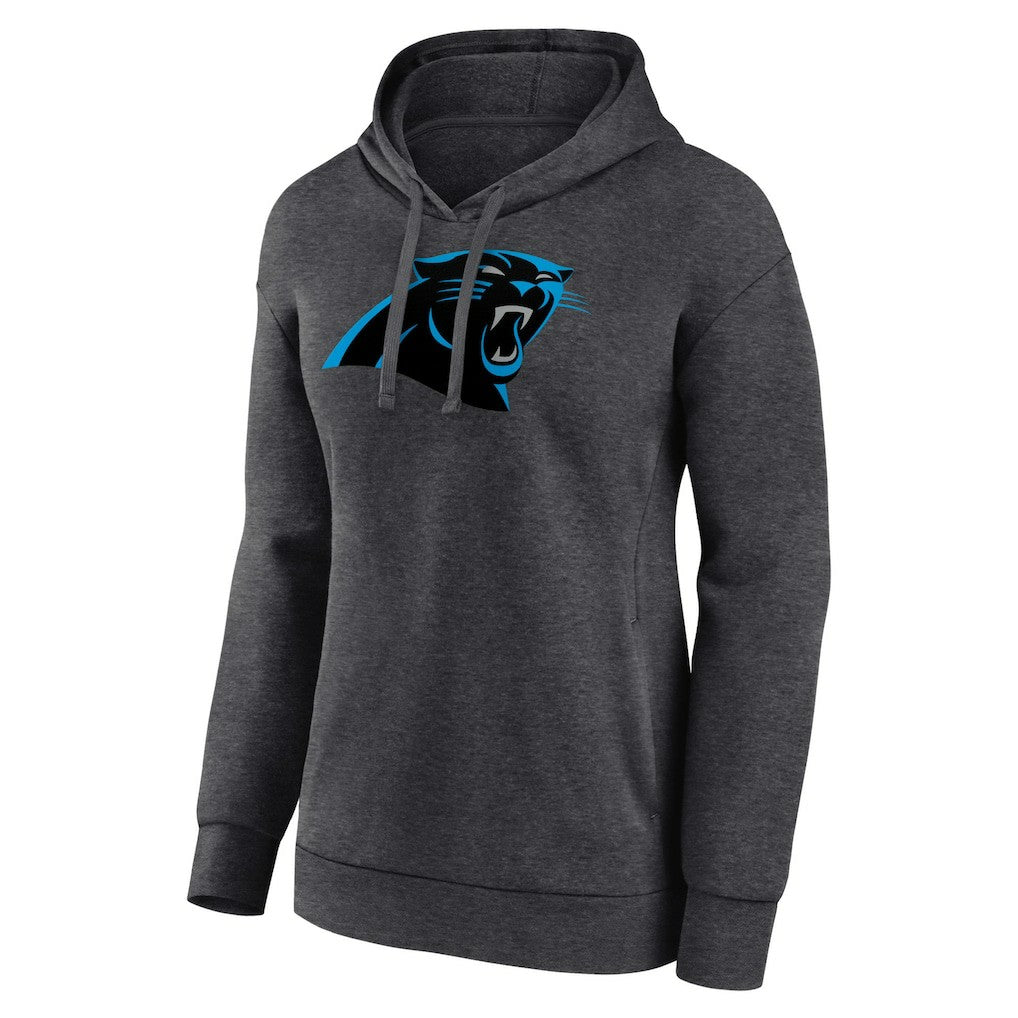 Carolina Panthers Women's Primary Logo Pullover Hoodie Charcoal - NFL