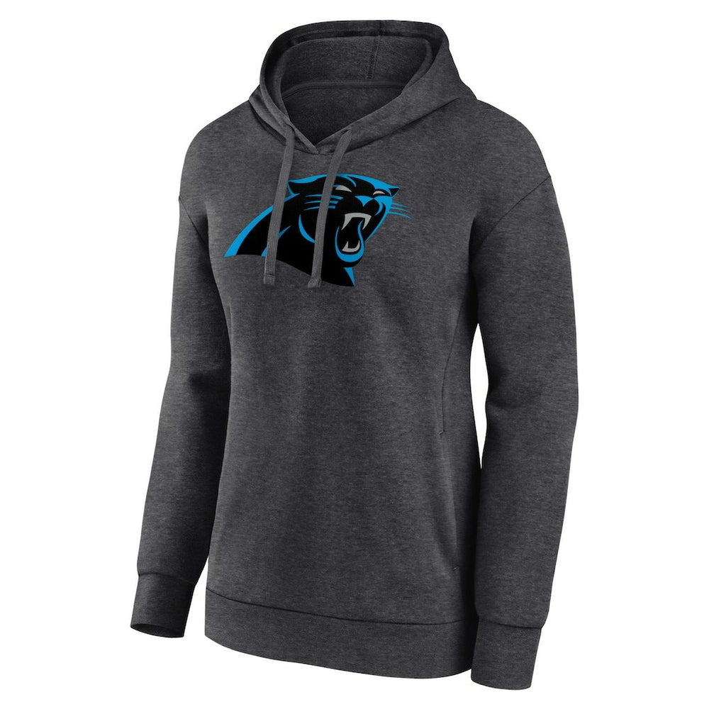 Carolina Panthers Women's Primary Logo Pullover Hoodie Charcoal - NFL