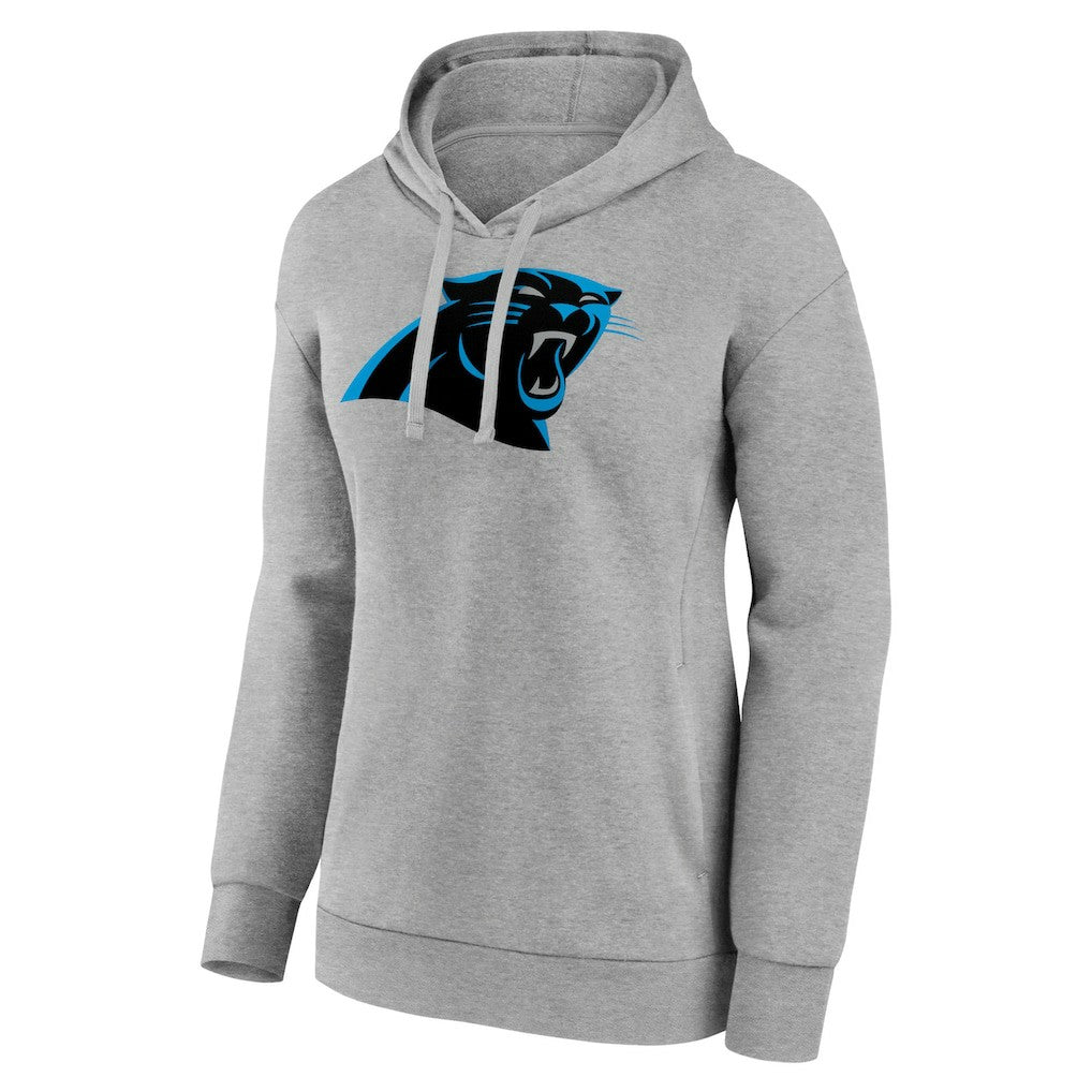 Carolina Panthers Women's Primary Logo Pullover Hoodie Gray - NFL