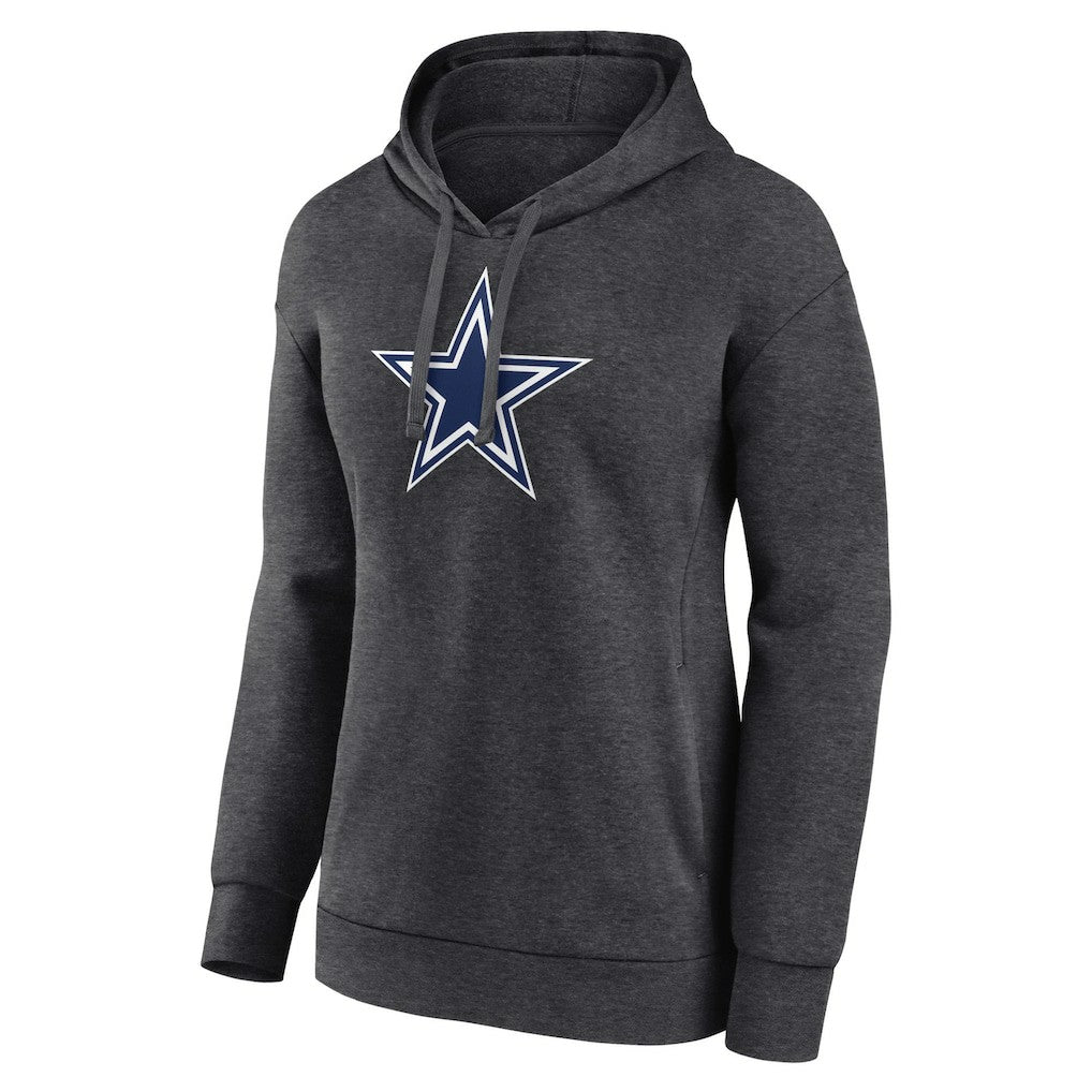 Dallas Cowboys Women's Primary Logo Pullover Hoodie Charcoal - NFL