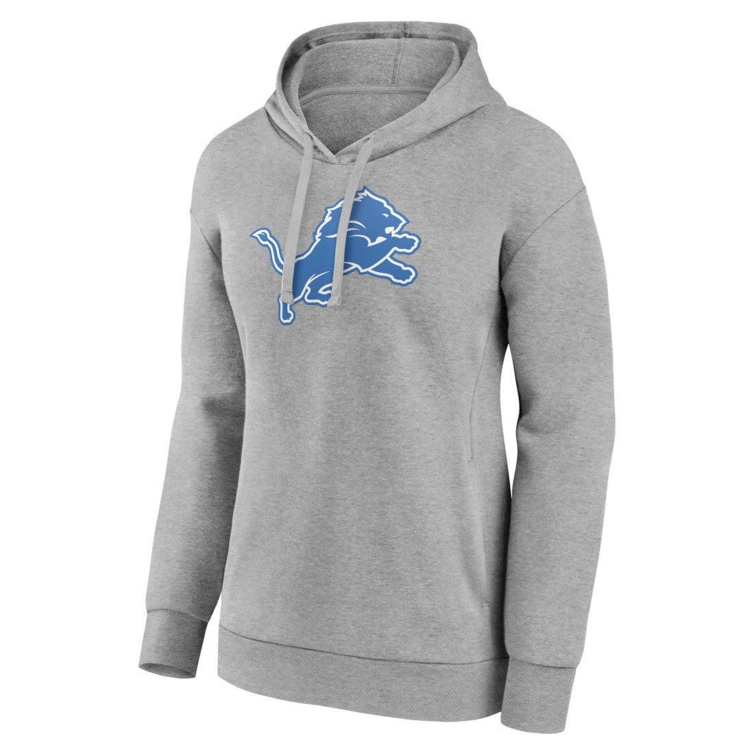 Detroit Lions Women's Primary Logo Pullover Hoodie Gray - NFL