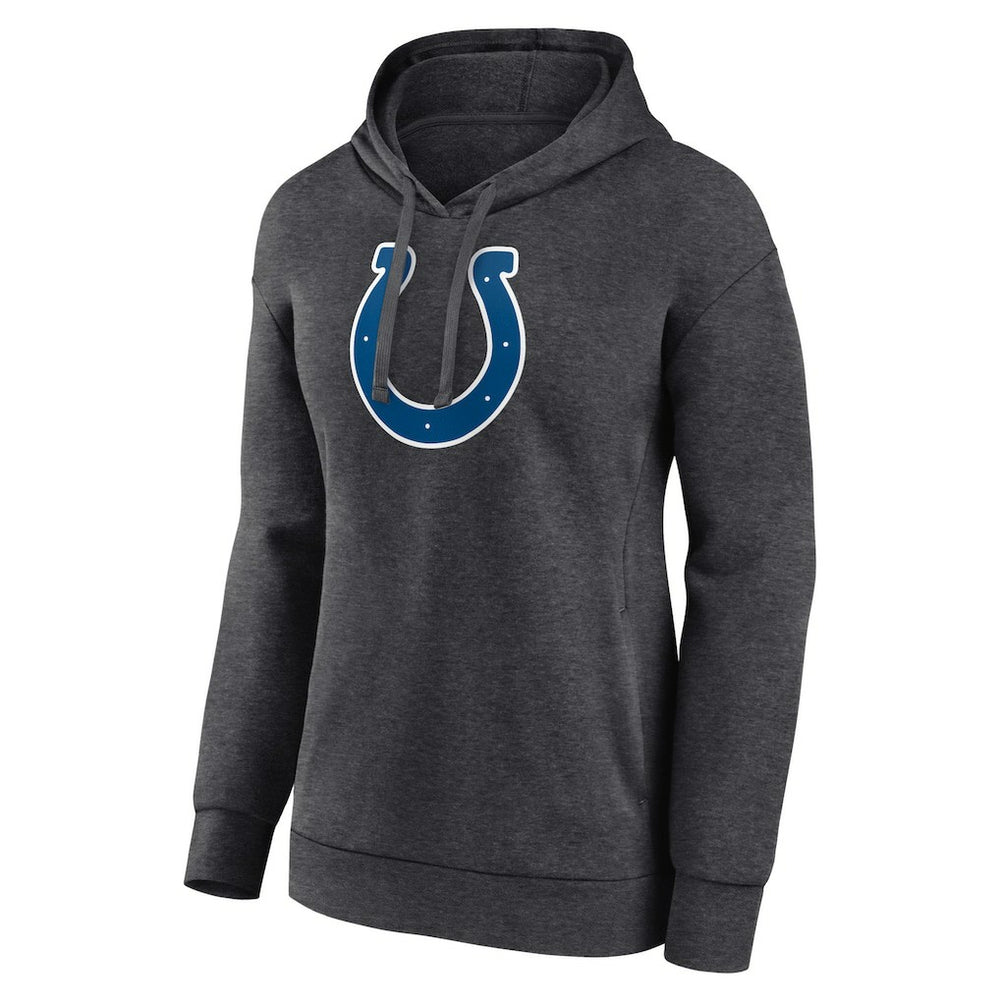 Indianapolis Colts Women's Primary Logo Pullover Hoodie Charcoal - NFL