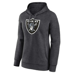 Las Vegas Raiders Women's Primary Logo Pullover Hoodie Charcoal - NFL