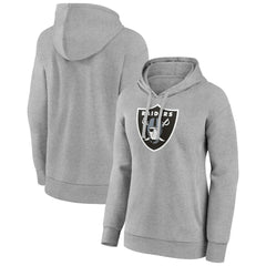 Las Vegas Raiders Women's Primary Logo Pullover Hoodie Gray - NFL