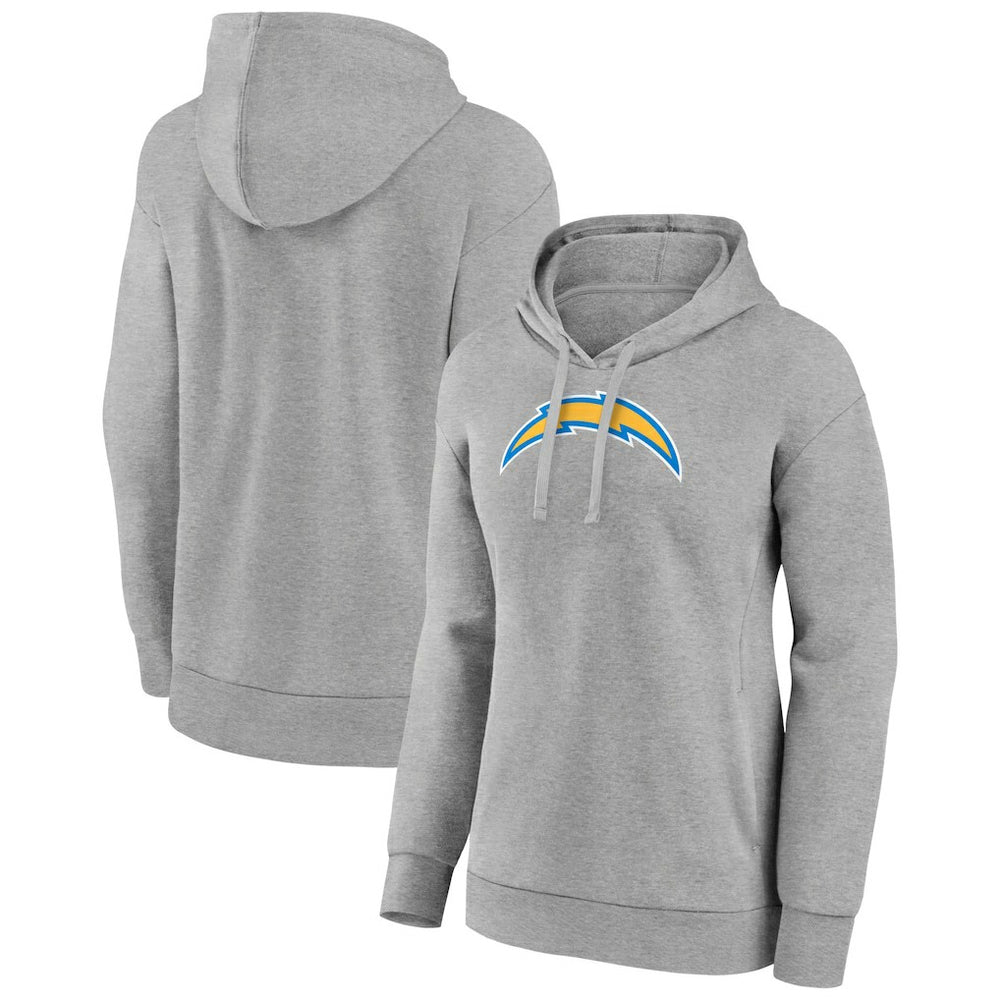 Los Angeles Chargers Women's Primary Logo Pullover Hoodie Gray - NFL