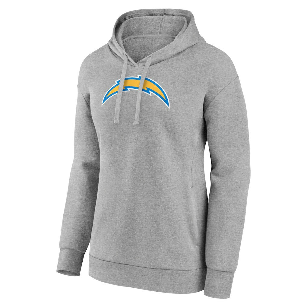 Los Angeles Chargers Women's Primary Logo Pullover Hoodie Gray - NFL