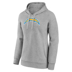 Los Angeles Chargers Women's Primary Logo Pullover Hoodie Gray - NFL