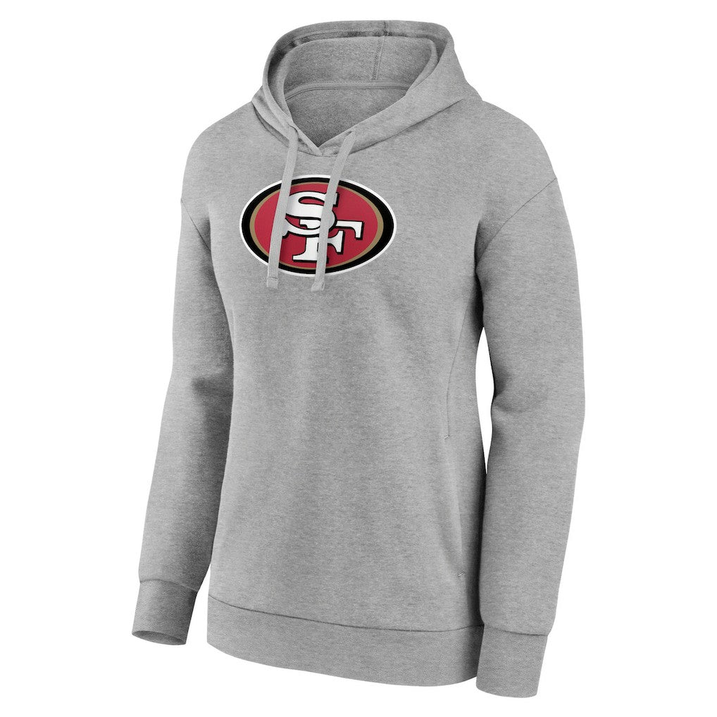 San Francisco 49ers Women's Primary Logo Pullover Hoodie Gray - NFL