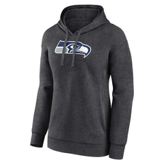 Seattle Seahawks Women's Primary Logo Pullover Hoodie Charcoal - NFL