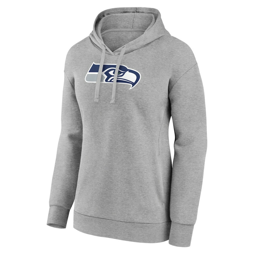 Seattle Seahawks Women's Primary Logo Pullover Hoodie Gray - NFL