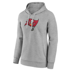 Tampa Bay Buccaneers Women's Primary Logo Pullover Hoodie Gray - NFL