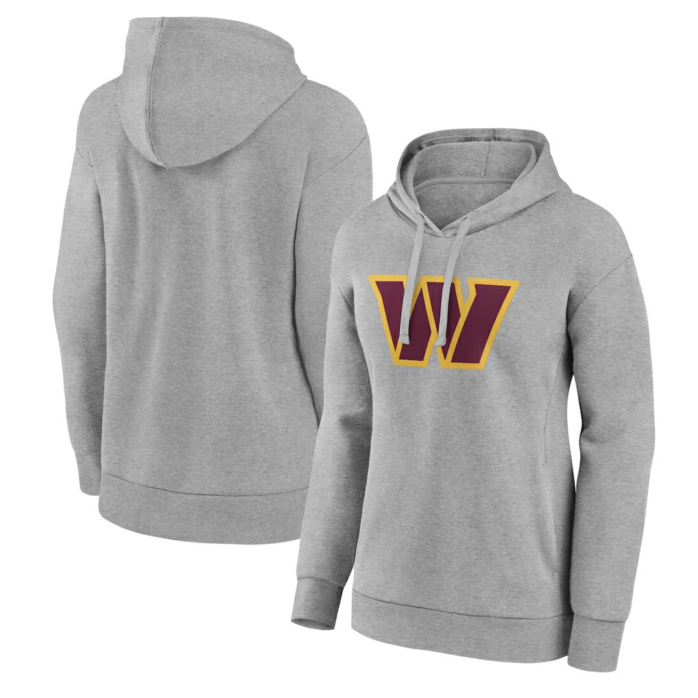 Washington Commanders Women's Primary Logo Pullover Hoodie Gray - NFL