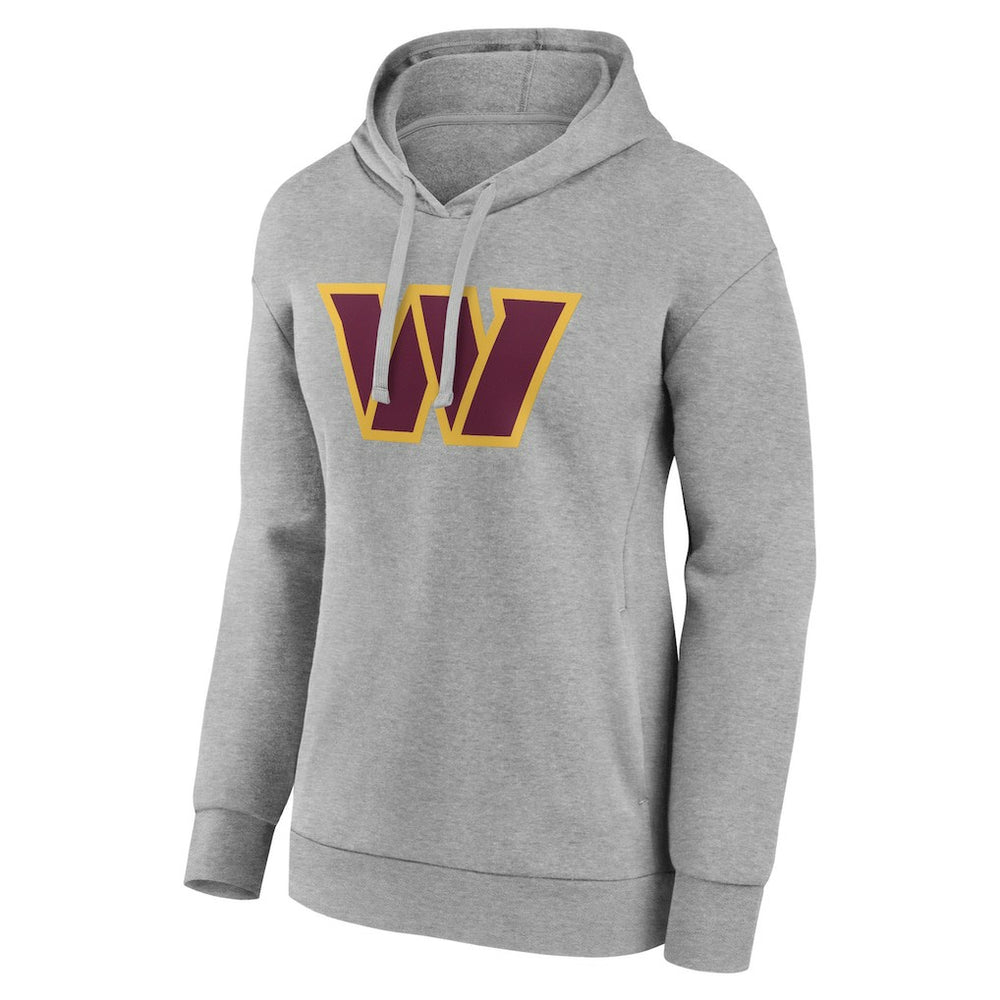 Washington Commanders Women's Primary Logo Pullover Hoodie Gray - NFL