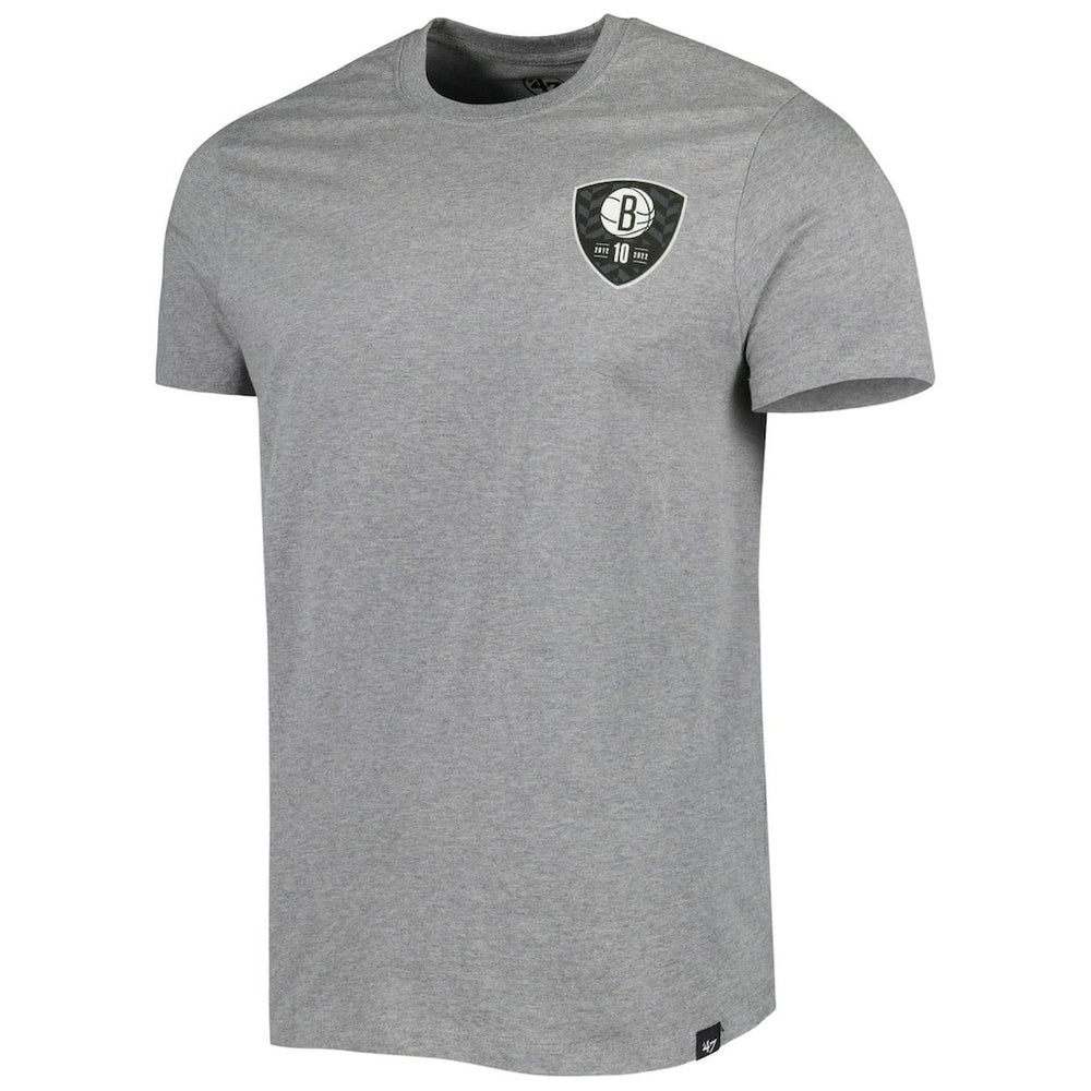 47 brand - Brooklyn Nets '47 10th Anniversary Backer T-Shirt - Heather Gray