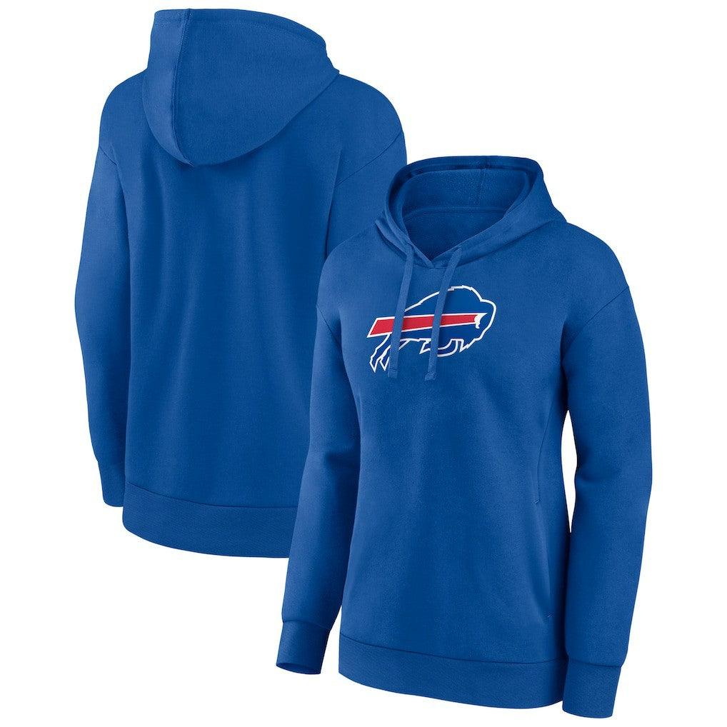 Buffalo Bills Women's Primary Logo Pullover Hoodie Royal - NFL