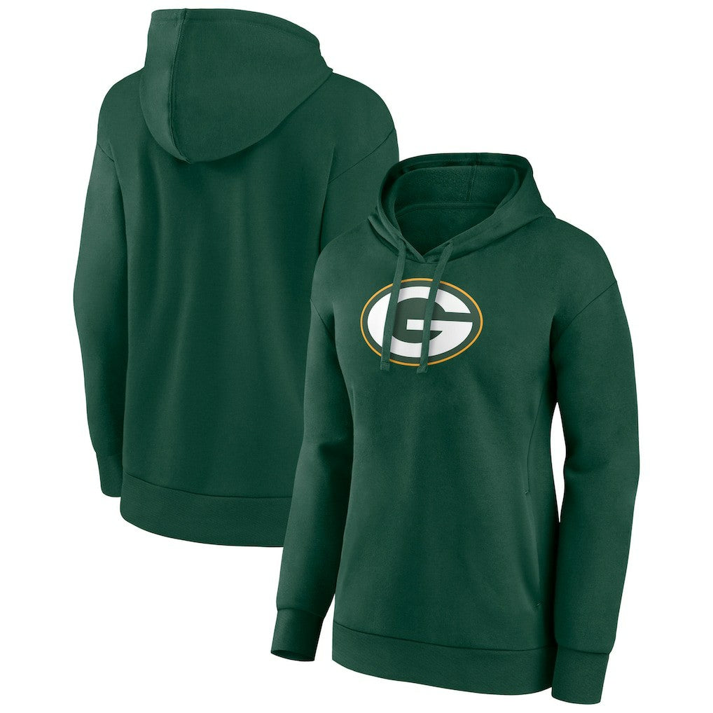 Green Bay Packers Women's Primary Logo Pullover Hoodie Green - NFL