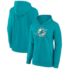 Miami Dolphins Women's Primary Logo Pullover Hoodie Aqua - NFL