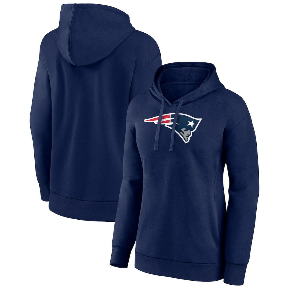 New England Patriots Women's Primary Logo Pullover Hoodie Navy - NFL