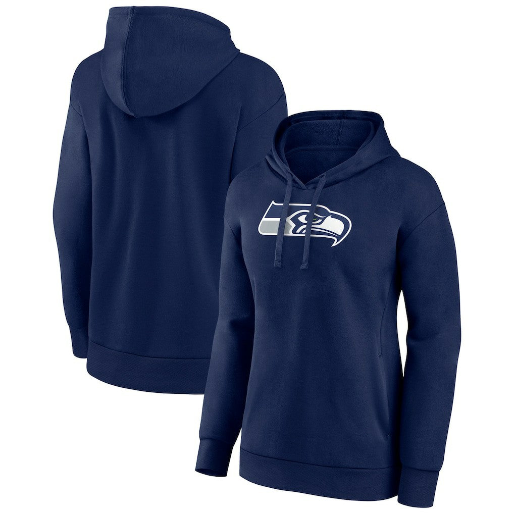 Seattle Seahawks Women's Primary Logo Pullover Hoodie College Navy - NFL