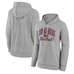 Washington Commanders Women's Victory Script Pullover Hoodie Gray - NFL