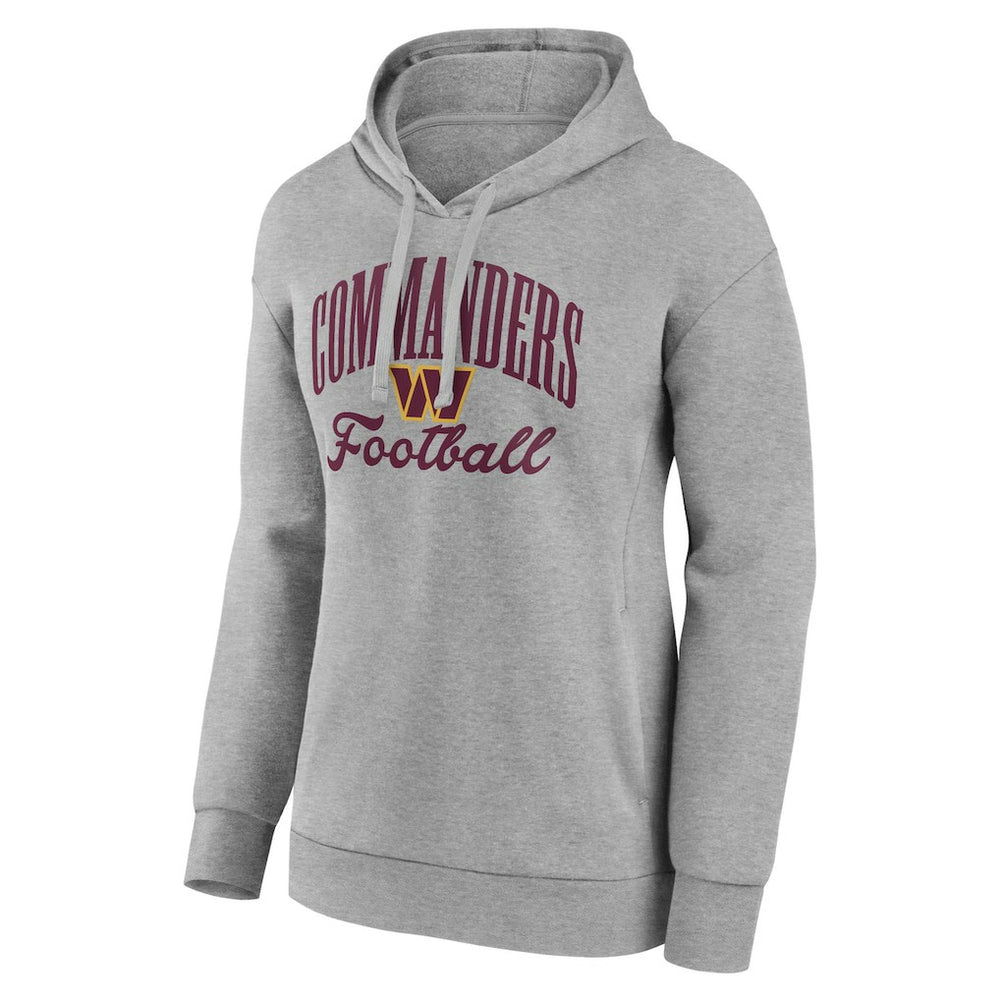 Washington Commanders Women's Victory Script Pullover Hoodie Gray - NFL