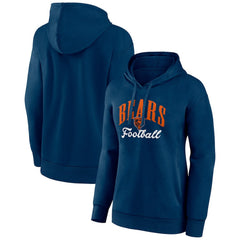 Chicago Bears Women's Victory Script Pullover Hoodie Navy - NFL