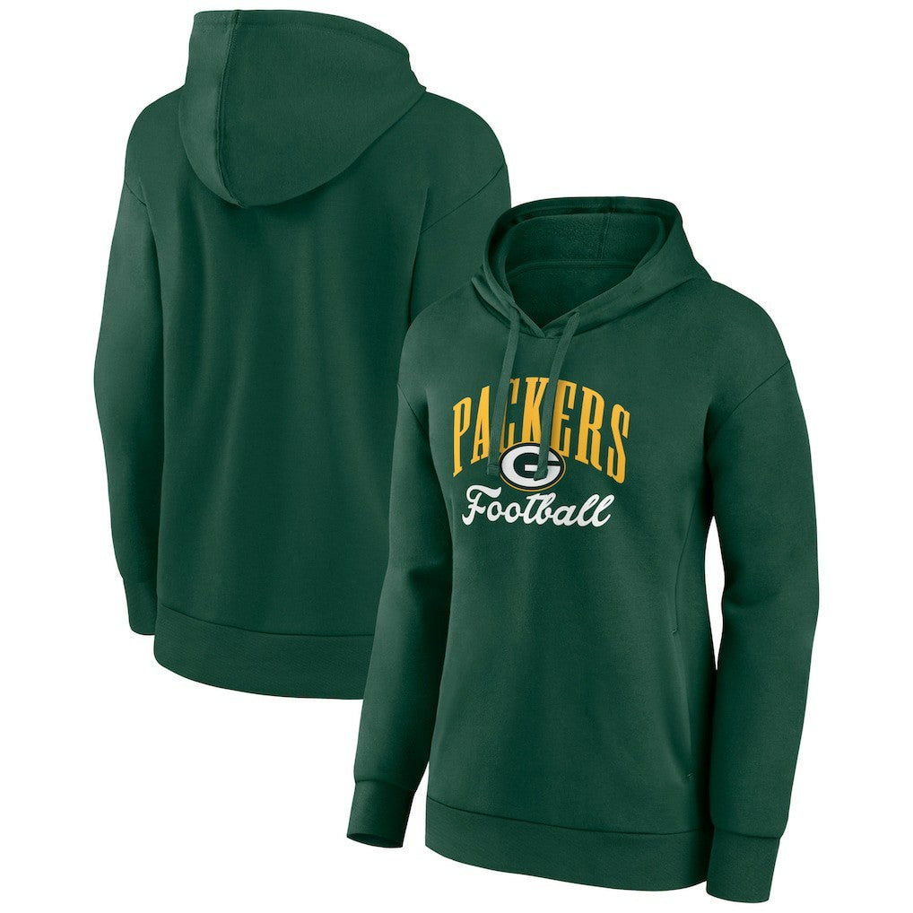 Green Bay Packers Women's Victory Script Pullover Hoodie Green - NFL