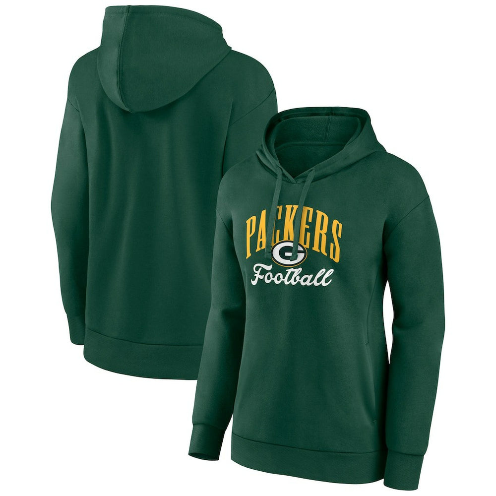 Green Bay Packers Women's Victory Script Pullover Hoodie Green - NFL