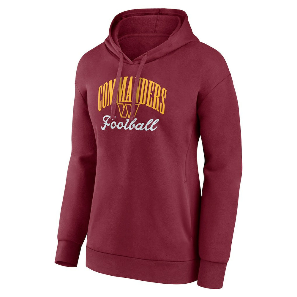Washington Commanders Women's Victory Script Pullover Hoodie Burgundy - NFL