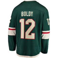 Matthew Boldy Minnesota Wild - Fanatics Home Breakaway Player Jersey Green