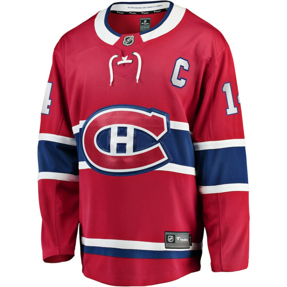 Nick Suzuki Montreal Canadiens Fanatics Home Captain Patch Breakaway Player Jersey - Red | NHL Jerseys