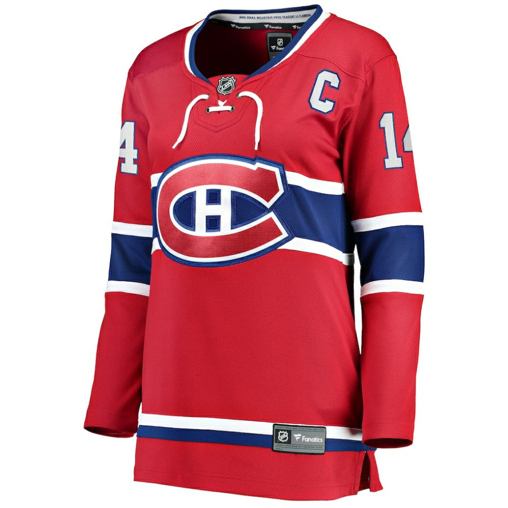 Nick Suzuki Montreal Canadiens - Fanatics Women's Home Captain Patch Breakaway Player Jersey Red
