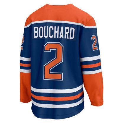 Evan Bouchard Edmonton Oilers Fanatics Home Breakaway Player Jersey - Royal | NHL Jerseys