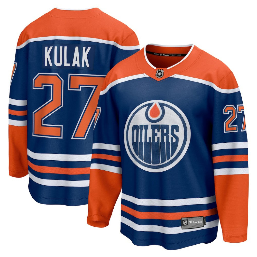 Brett Kulak Edmonton Oilers Fanatics Home Breakaway Player Jersey - Royal | NHL Jerseys