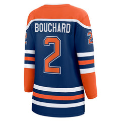 Evan Bouchard Edmonton Oilers - Fanatics Women's Home Breakaway Player Jersey Royal