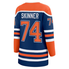 Stuart Skinner Edmonton Oilers - Fanatics Women's Home Breakaway Player Jersey Royal