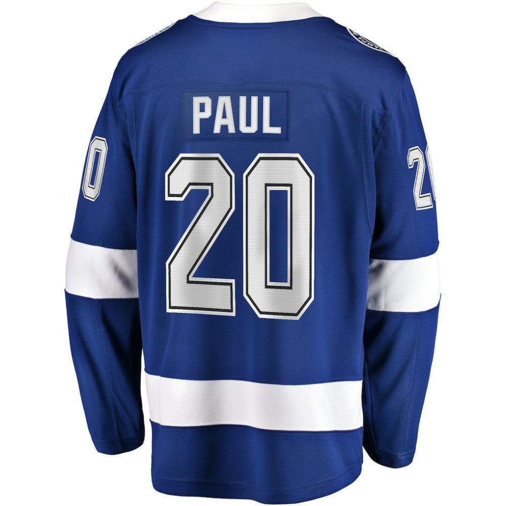 Nicholas Paul Tampa Bay Lightning Fanatics Home Breakaway Player Jersey - Blue | NHL Jerseys