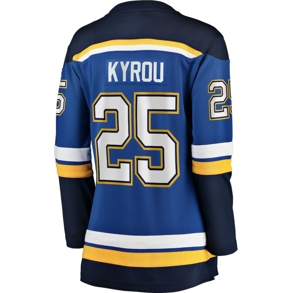 Jordan Kyrou St. Louis Blues - Fanatics Women's Home Breakaway Player Jersey Blue