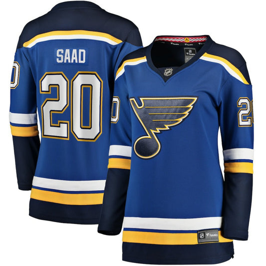 Brandon Saad St. Louis Blues Fanatics Women's Home Breakaway Player Jersey - Blue | NHL Jerseys