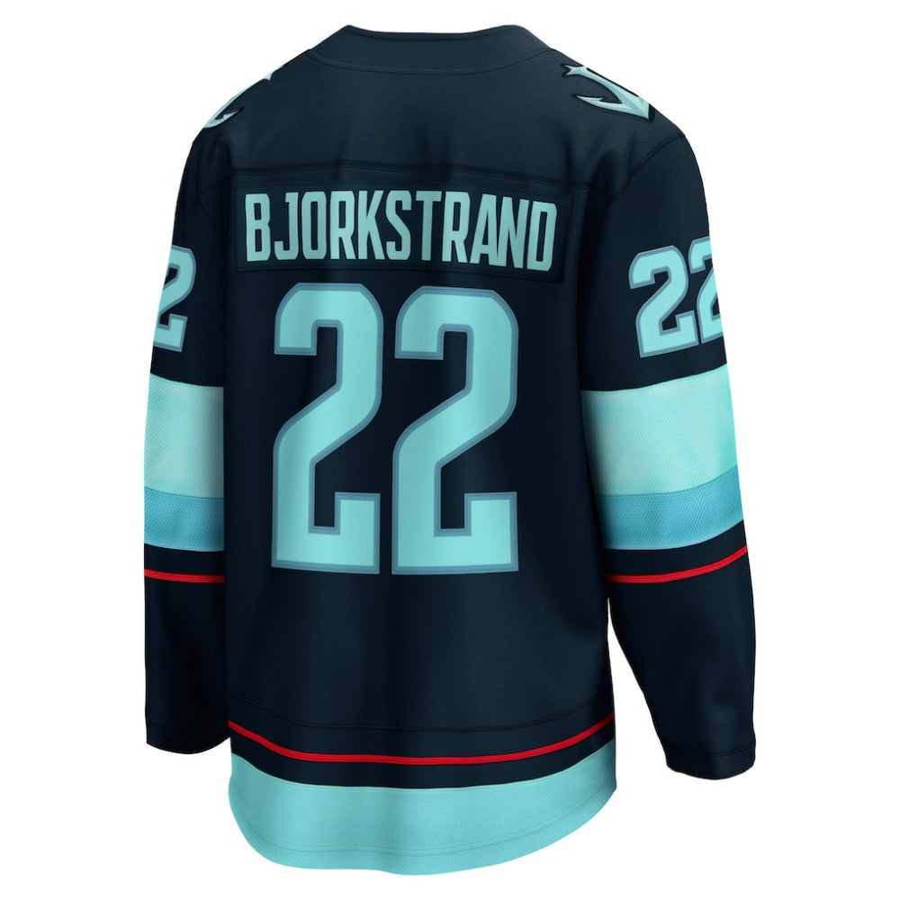 Oliver Bjorkstrand Seattle Kraken Fanatics Home Breakaway Player Jersey Deep Sea Blue