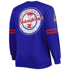 Buffalo Bills Big & Tall Celebration of Champions Pullover Sweatshirt Red/Royal - Mitchell & Ness
