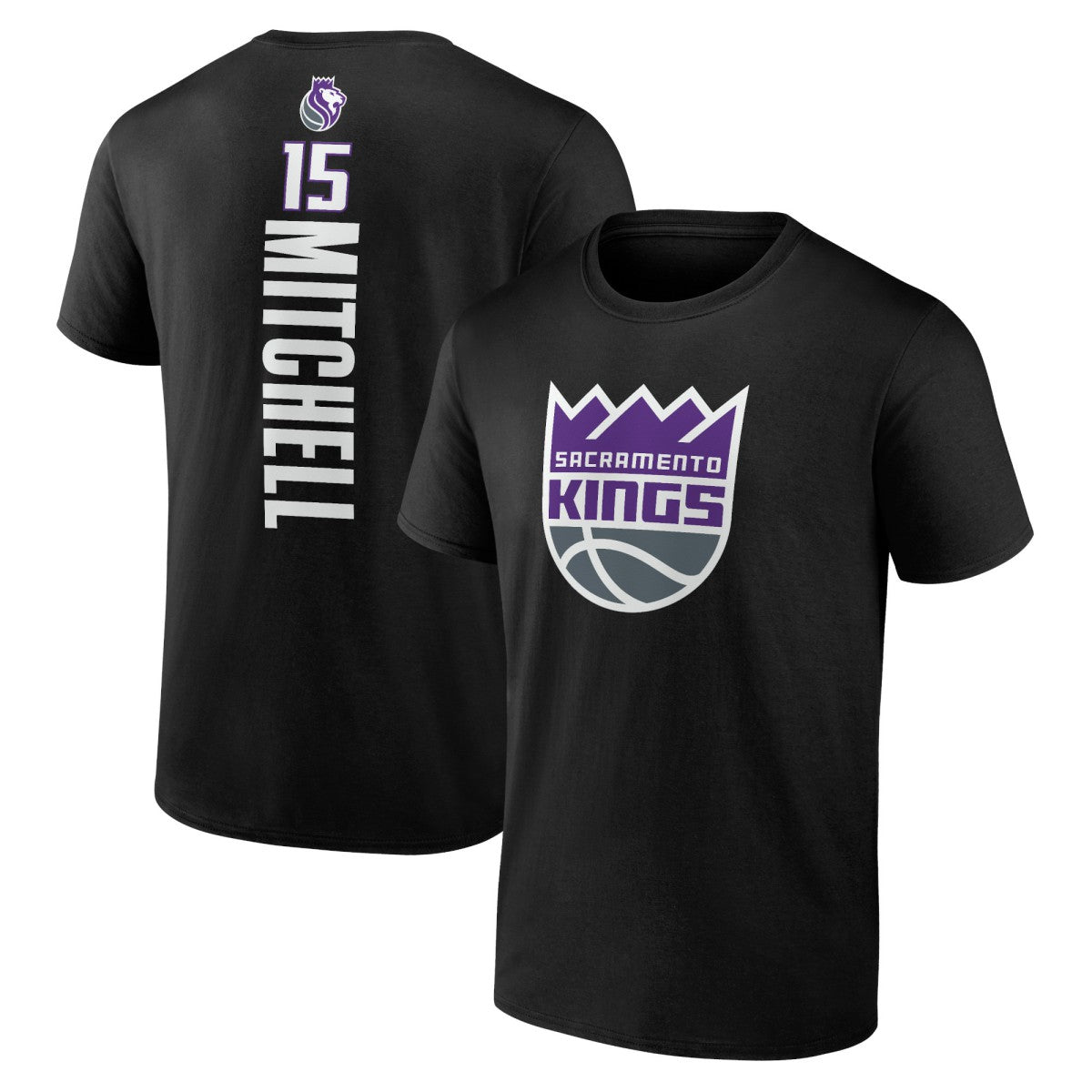 NBA - Davion Mitchell Sacramento Kings Playmaker Name & Number T-Shirt - Black