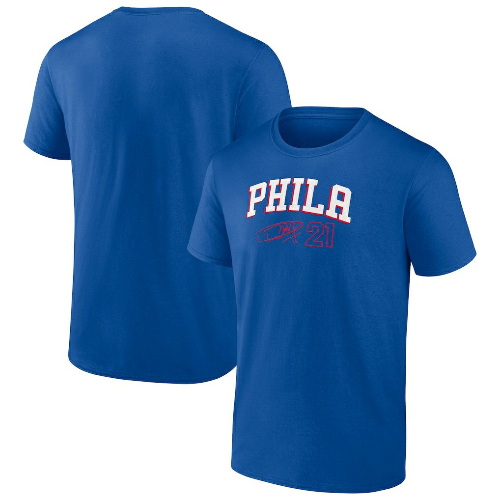 Fanatics - Joel Embiid Philadelphia 76ers Name & Number T-Shirt - Royal