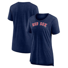 Boston Red Sox Women's Official Wordmark Tri-Blend T-Shirt Lifestyle