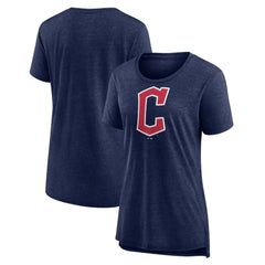 Cleveland Guardians Women's Official Wordmark Tri-Blend T-Shirt for sale