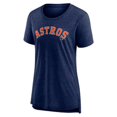 Houston Astros Women's Official Wordmark Tri-Blend T-Shirt Near Me