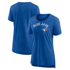 Toronto Blue Jays Women's Official Wordmark Tri-Blend T-Shirt Clearance