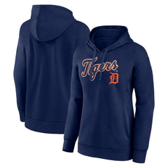 Detroit Tigers Women's Team Logo Lockup Pullover Hoodie Clearance
