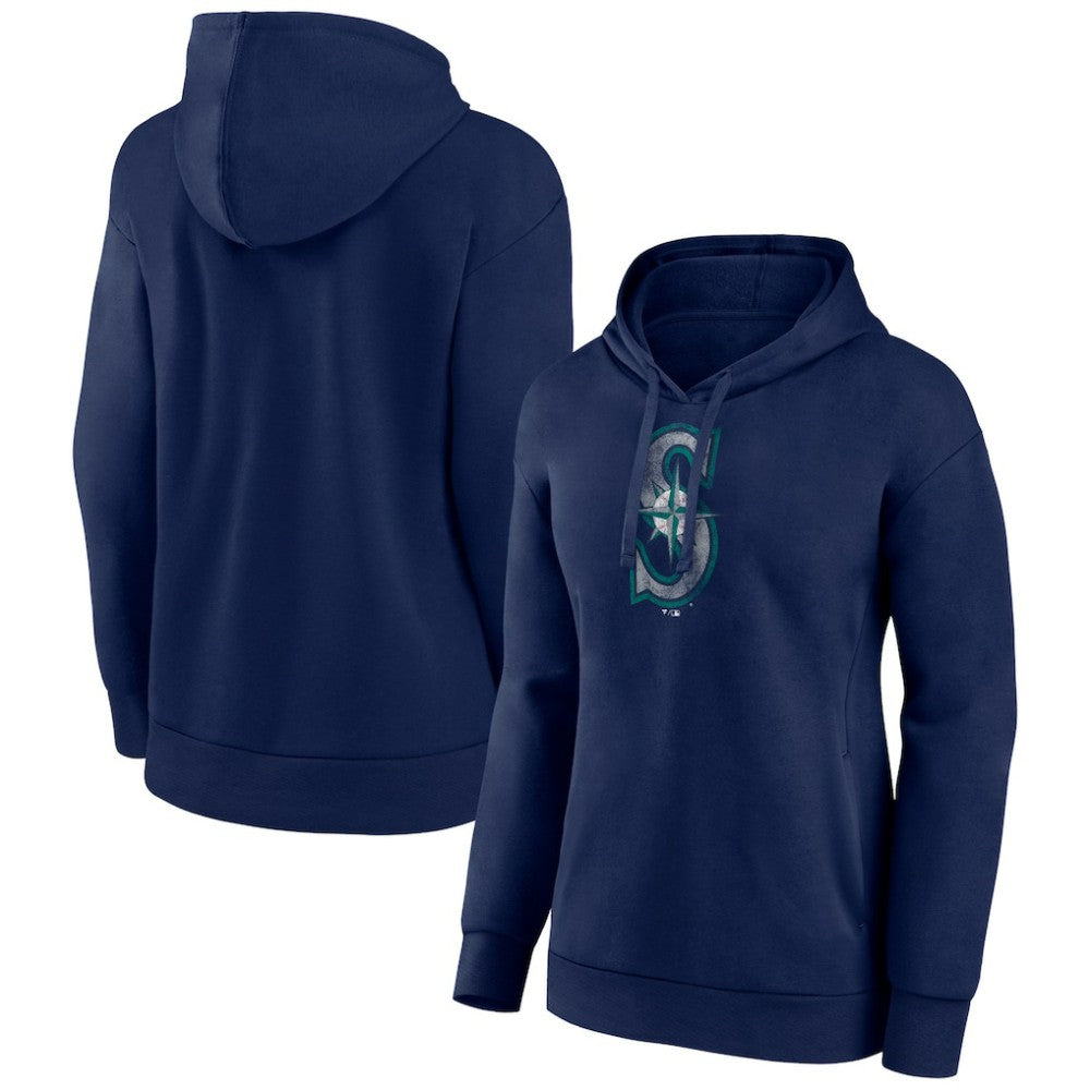 Seattle Mariners Women's Distressed Team Pullover Hoodie On Sale